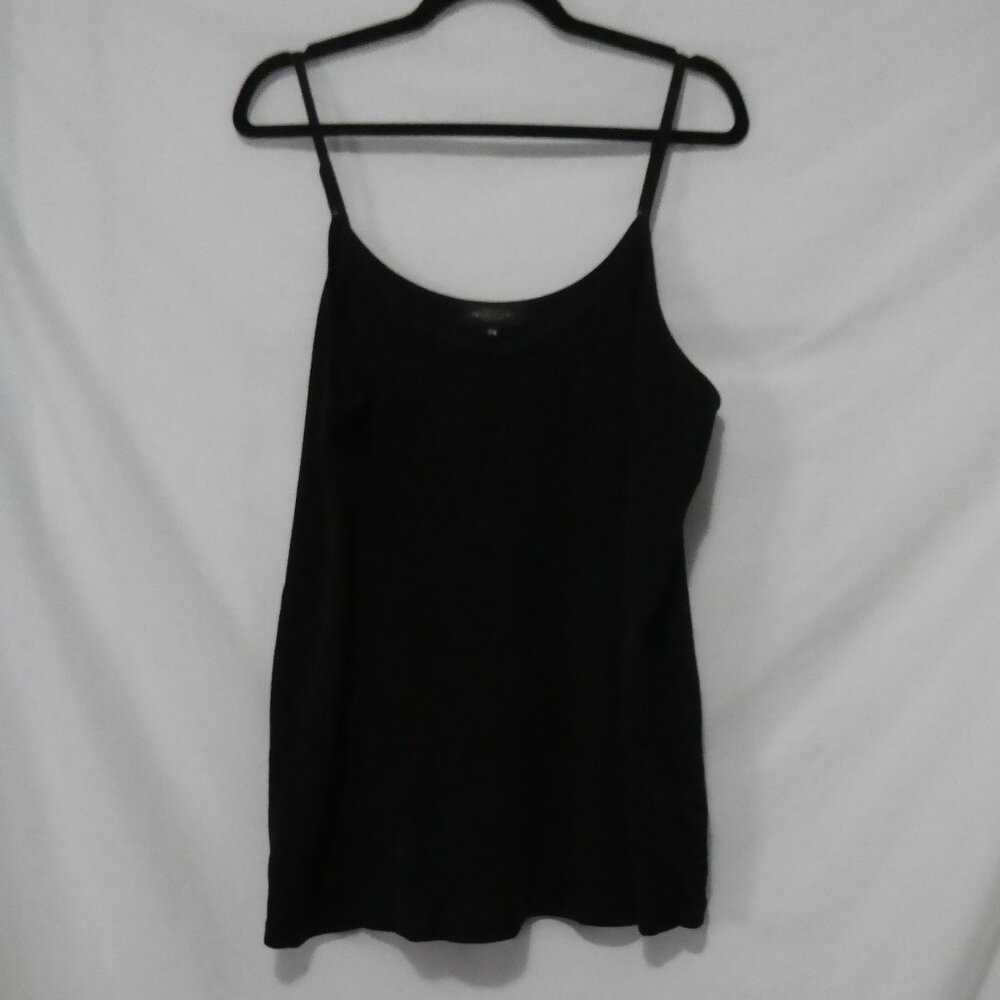 MICHEL STUDIO COLLECTION | 2X | Shimmering Black Spaghetti Strap Evening Cami